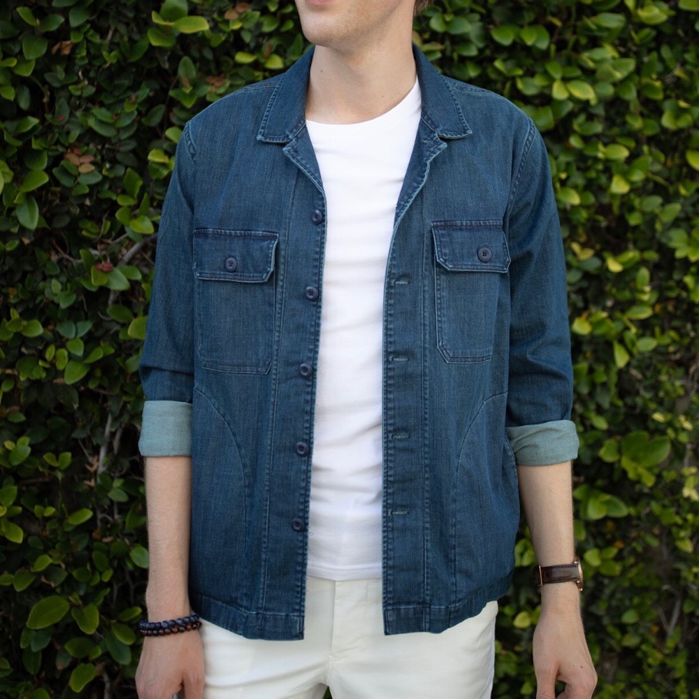 Express, Denim Shirt Jacket, Mens S
